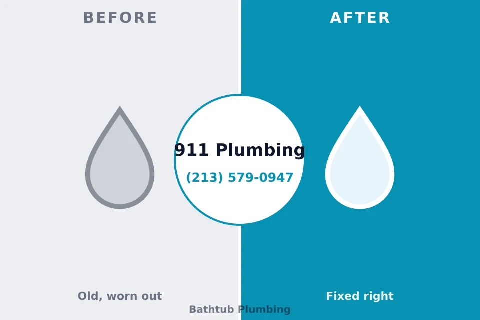 Before and after: plumbing company Fritch, TX
